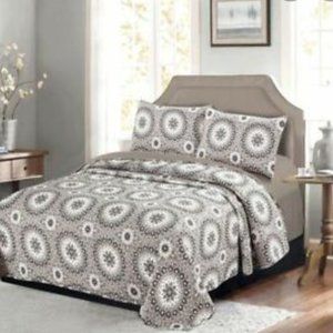 Gala Quilt Twin Gray
